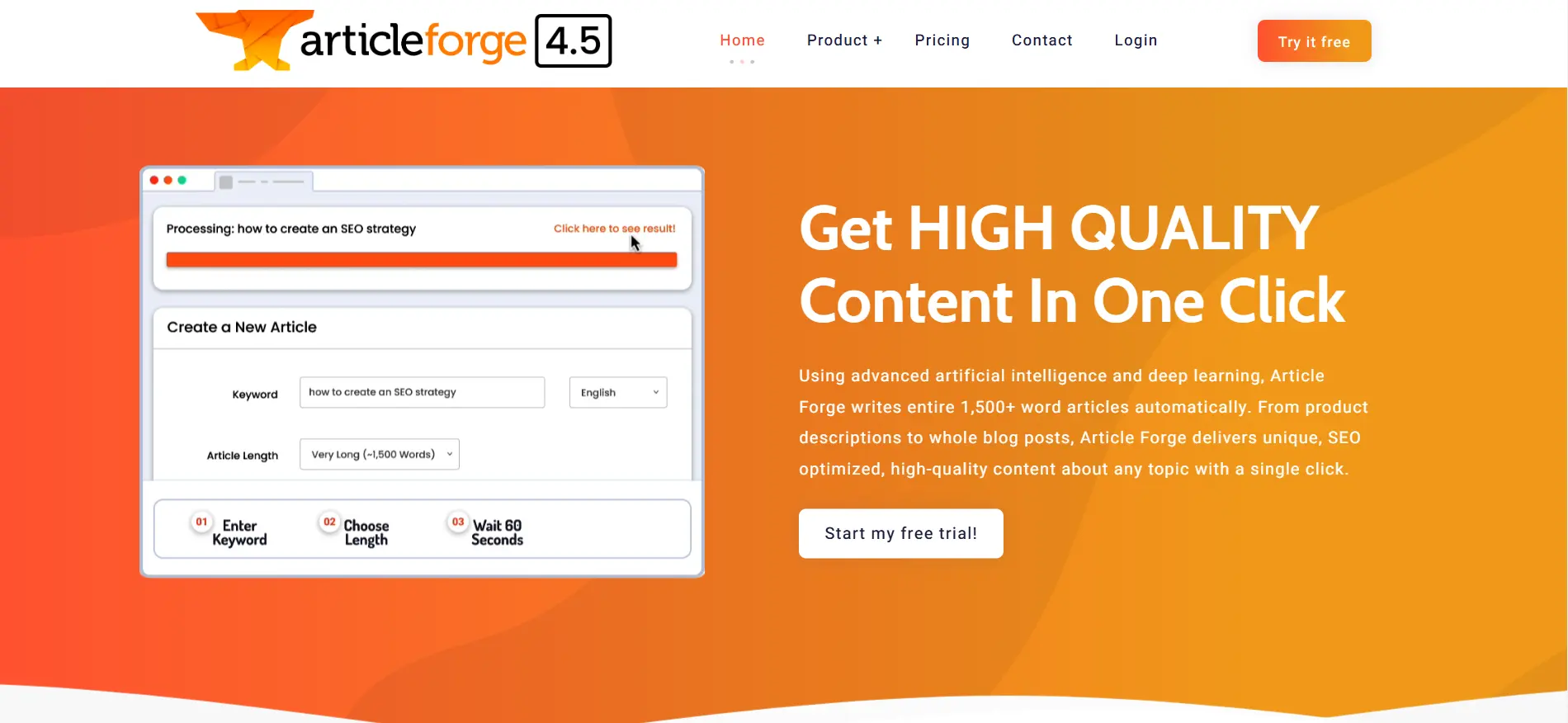 Article-Forge.com screenshort