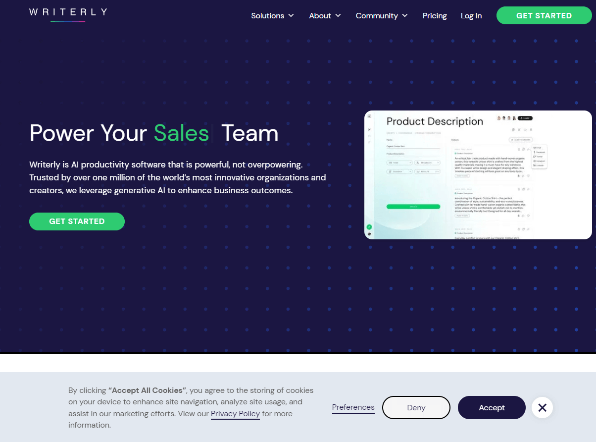 Writerly.com screenshot