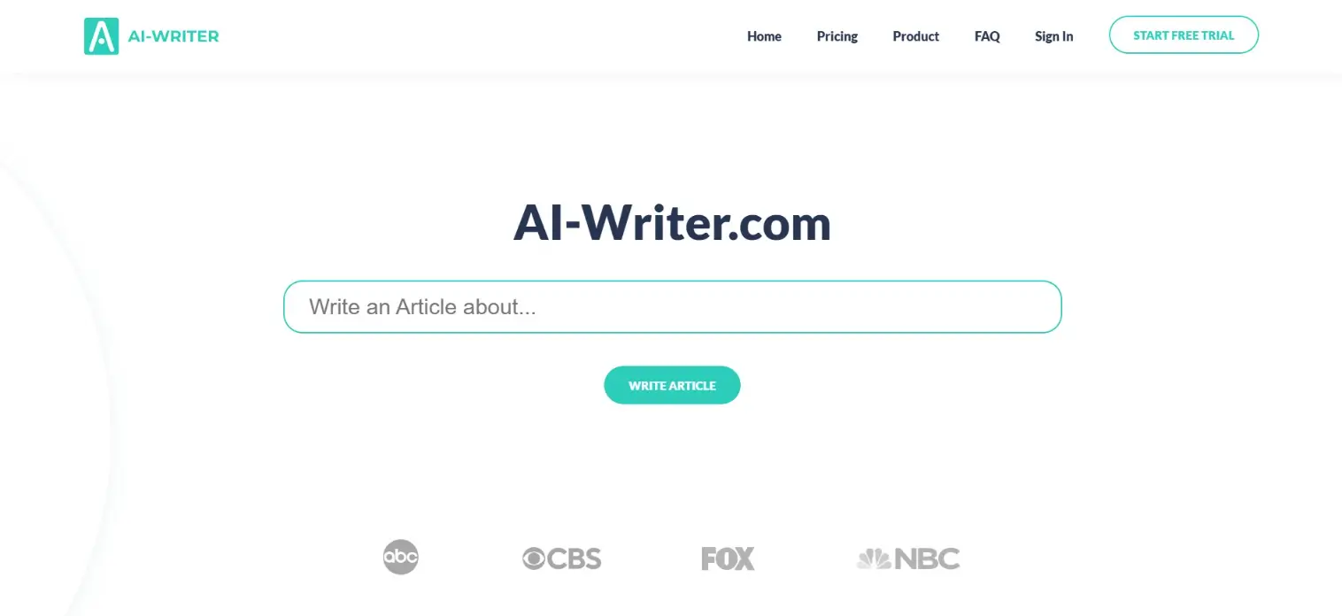 ai-writer.com screenshot