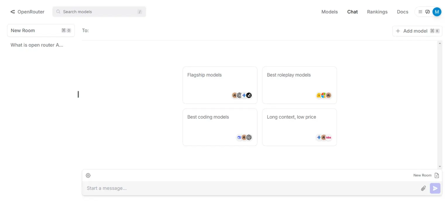 openrouter screenshot
