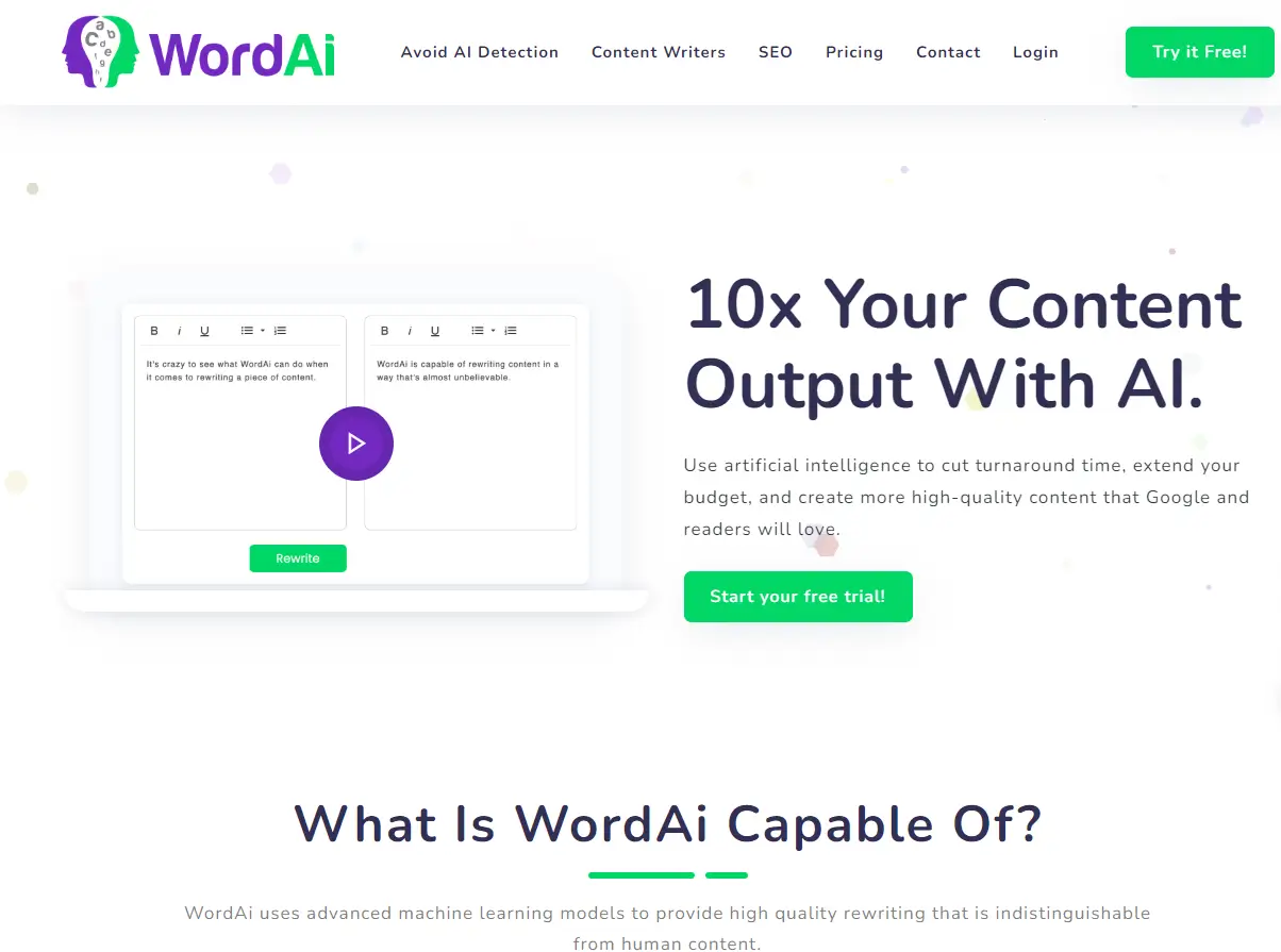 WordAI.com screenshot