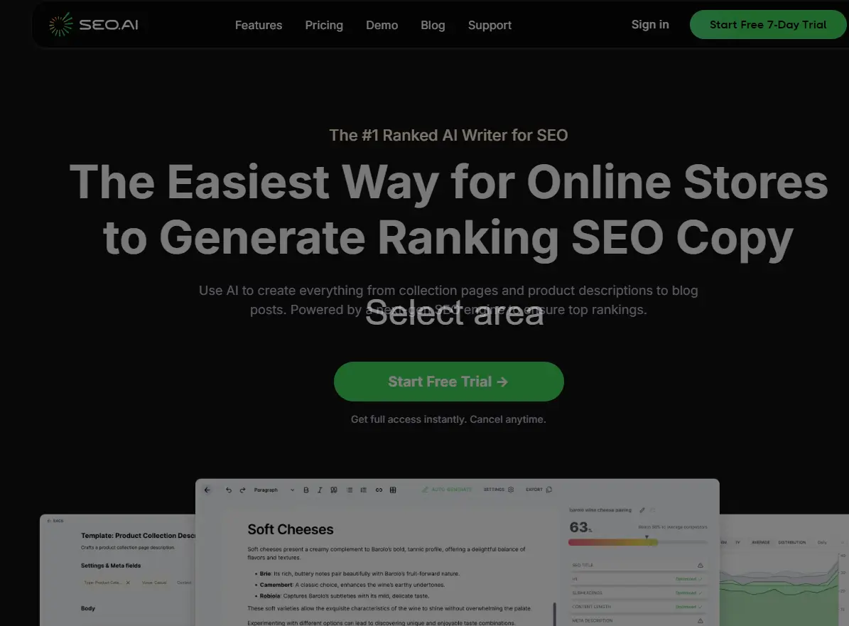 SEO.ai screenshot