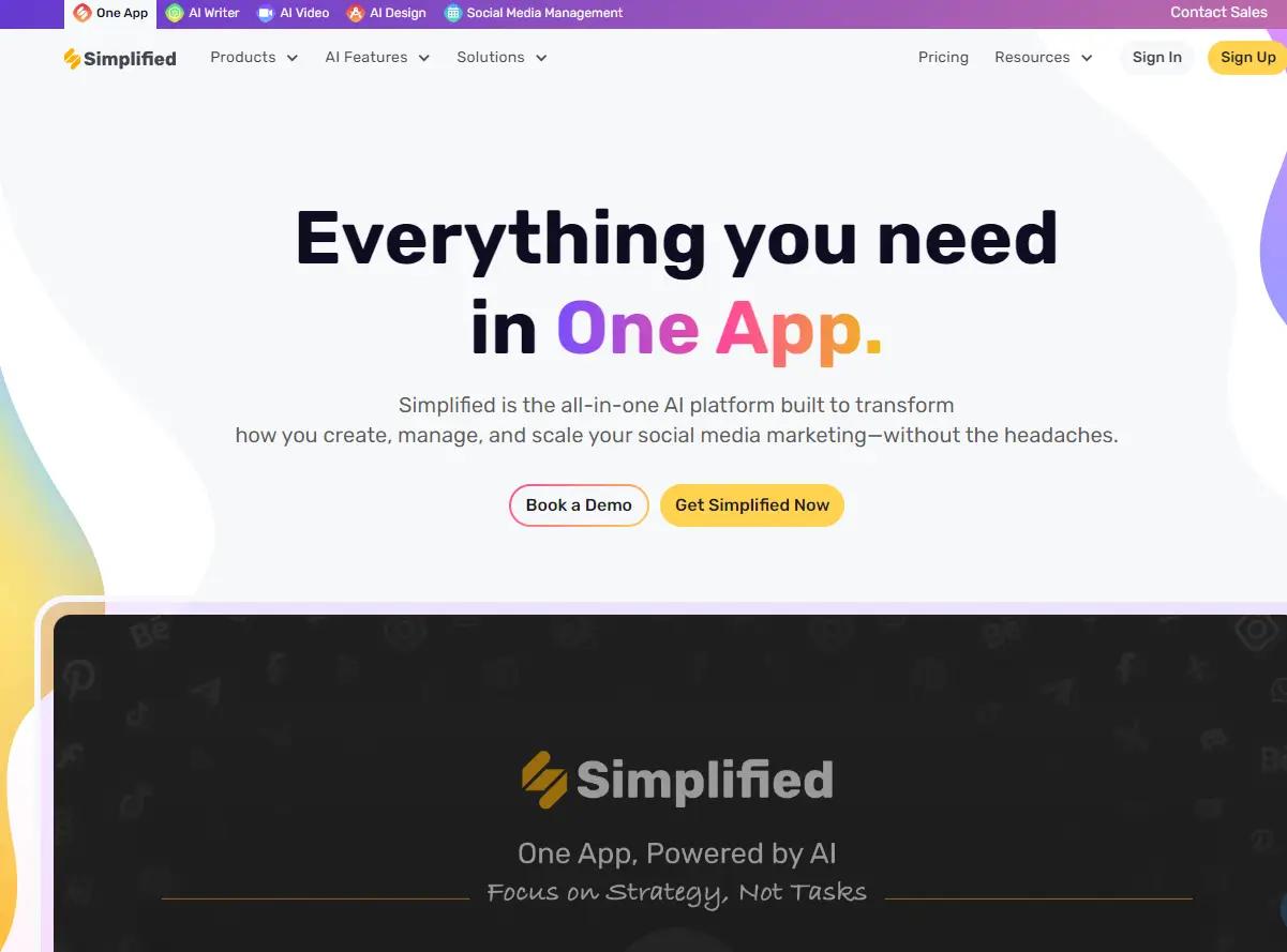 Simplified.com screenshot